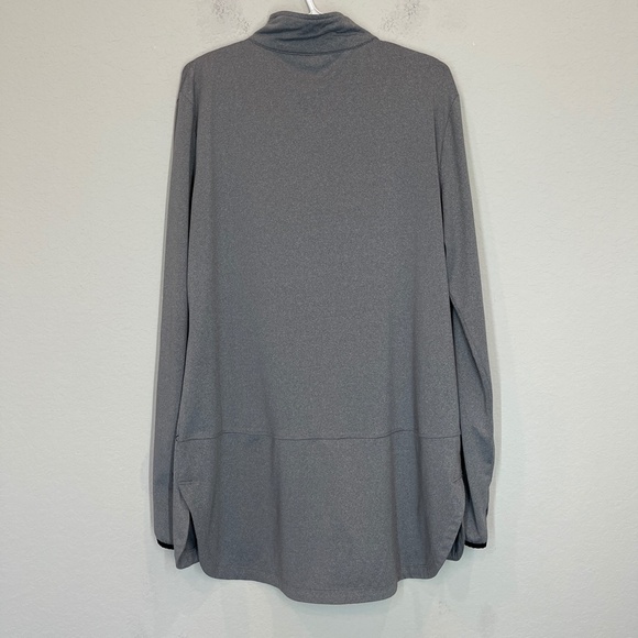 Veil Spark Top Women's L Gray Tunic Running Modest Thumbholes 1/2 Zip Pullover - Picture 9 of 15